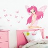 花仙子小天使漂亮女孩墙贴纸，公主少女房卧室床头墙壁装饰自粘贴画
