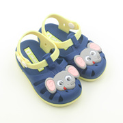 1-3岁2婴幼儿宝宝儿童凉鞋男童女童包头软底防水小童塑料学步鞋夏