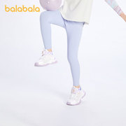 巴拉巴拉女童运动裤中大童弹力打底裤儿童瑜伽裤2023春装童装
