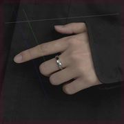 骏惠莫比乌斯戒指男潮流钛钢指环日韩个性单身戒指男生配饰尾戒g