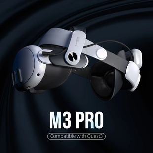 BOBOVR M3PRO头带适用于oculus quest3头戴配件磁吸电池续航久换电方便舒适耐用