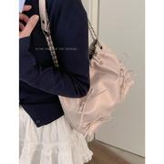 甜美蝴蝶结腋下包包女式2024潮时尚韩国托特包大容量斜挎包