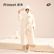 白色睡衣女珊瑚绒可爱甜美睡裙冬季外穿保暖小众设计感家居服