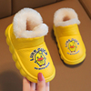 儿童冬季棉鞋皮面防水小孩，雪地靴男女童，保暖宝宝短靴卡通棉靴