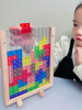 儿童逻辑思维训练桌面游戏，拼图拼板立体俄罗斯方块，积木益智力玩具