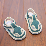 儿童1-3岁2手工布凉鞋，男女童婴儿软底，宝宝布鞋千层底小童学步夏季