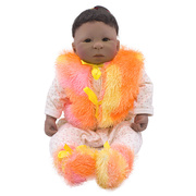 paradise galleries古董初生婴儿宝宝棉布身体带头发仿真娃娃50cm