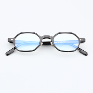 孙红雷同款复古板材眼镜架男手工矮框方形配高度近视镜女小框6823