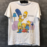 thesimpson辛普森一家美潮oversize设计感卡通情侣，短袖男女t恤