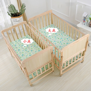 新生婴儿实木无漆环保宝宝，床摇篮床可移动变书桌拼接大床