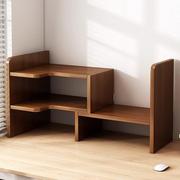 办公室桌面书架置物架收纳架简易桌上多层伸缩架子家用书桌小书柜