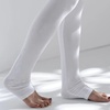 无绣花昆达里瑜伽堆堆裤印度瑜伽裤紧身裸感裤，白色小脚纯棉打底裤