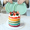 硅胶蛋糕模具生日戚风分层慕斯夹心家用彩虹分片烤盘烘焙468寸