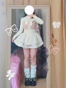 韩系小众蕾丝拼接设计吊带背心高腰半身裙气质打底衫三件套大码潮