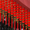 小灯笼挂饰连串元旦新年装饰氛围挂件大红色挂饰树上2024龙年过年