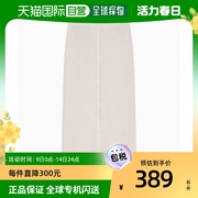 韩国直邮CALVIN KLEIN半身裙女款米白色针织保暖修身J219981 ACF