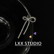 LXX STUDIO  蝴蝶结耳骨夹  杨凯雯同款超闪链条气质耳饰个性潮