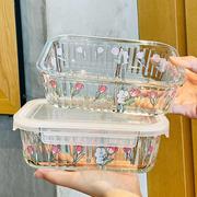 玻璃保鲜碗冷冻盒饭盒防串味上班族餐盒可微波炉，加热学生便当盒