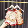 1-5女宝宝家居服套装3女婴儿夏装女童吊带短裤北欧风纯棉两件套