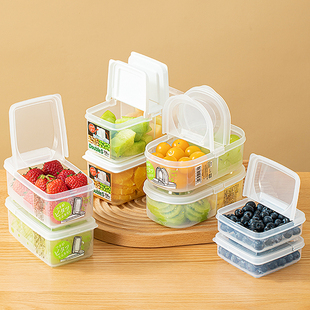 日本进口分格水果，便当盒外出携带小学生，翻盖保鲜盒上班食品级餐盒