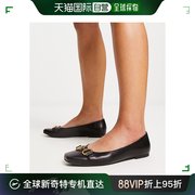香港直邮潮奢 ASOS 女士Leighton 设计宽版方头芭蕾舞鞋(黑色)