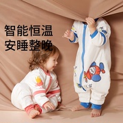 婴儿睡袋春秋四季款恒温儿童防踢被纯棉加厚睡衣夹棉宝宝睡袋