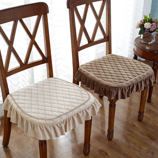 毛绒防滑四季凳子垫简约欧式餐桌，椅垫坐垫加厚家用屁垫椅子垫座垫