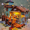 兼容乐高积木房子别墅，渔夫小屋模型建筑，大型成年人高难度拼装玩具