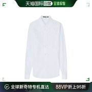 香港直邮MCQ麦昆男士白色棉质衬衫休闲简约翻领510126RKP299000