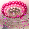 订婚气球带吊坠求婚商场喜庆节日背景墙套餐珠光气球装扮婚礼告白