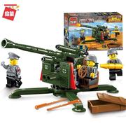 战地系列拼搭积木儿童益智玩具，坦克车模型，摆件男孩圣诞礼物6岁以