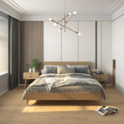 新v中式卧室背景墙壁纸大气，床头装饰壁画，定制主卧墙布2023壁