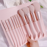 高颜值11支粉色少女化妆刷套装散粉腮红刷新手彩妆工具送刷包
