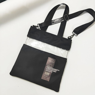 MIXBLACK原创简约现代风半透明设计手提单肩斜跨包百搭文艺酷包包