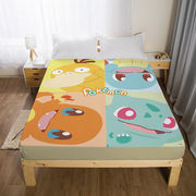 卡通q版宝可梦杰尼龟加厚儿童床笠皮卡丘防滑床套1.5米床垫保护罩