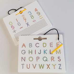 儿童早教双面磁性写字板，大小写字母数字，练习画板启蒙益智玩具