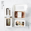 日式长条磅蛋糕包装盒子透明开窗整条迷你烘焙甜点曲奇玛德琳打包