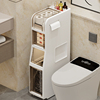兴起浴室夹缝柜，卫生间置物架洗手间收纳柜马桶，储物柜带垃圾桶纸篓