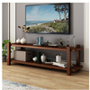 简易实木电视柜中式简约家用客厅电视，收纳柜小户型易组装(易组装)电视柜