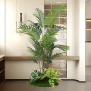 仿真绿植大型散尾葵造景装饰客厅落地假花盆栽，室内盆景摆件假植物
