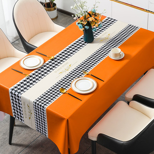 桌布防水防油免洗茶几，ins餐桌台布长方形书桌，客厅pvc桌垫2022