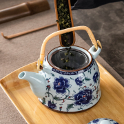 大号茶壶陶瓷大容量凉茶水壶家用饭店功夫茶壶套装冲茶器带过滤网