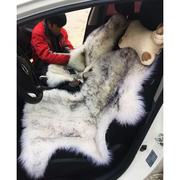 汽车纯羊毛坐垫皮毛，一体整张羊皮冬季汽车座垫，羊毛坐垫单座三件套