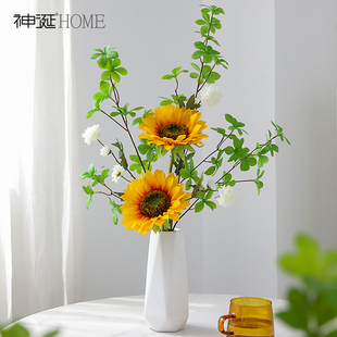 仿真日本吊钟植物马醉木室内客厅装饰假树向日葵假花仿真花摆设