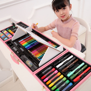 儿童水彩笔套装画笔礼盒幼儿园初学者彩，色笔72色儿童绘画蜡笔，小学生小女孩生日礼物水彩画笔画画工具过生日