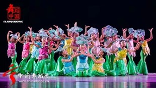 第八届小荷风采五彩梦傣族舞蹈表演服服孔雀舞儿童演出服绿色渐变