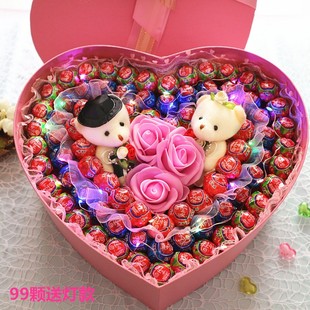 真知棒棒棒糖果礼盒装送女朋友玫瑰花束生日520情人节创意礼物