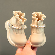 女童马丁靴1一3岁软底，公主鞋皮鞋婴儿，靴小童鞋女宝宝鞋子秋冬棉鞋