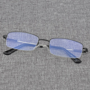 防辐射防蓝光防紫外线眼镜男女半框纯钛手机电脑护眼无度数平