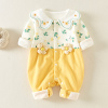 婴儿衣服秋装连体衣韩版洋气，0-1岁女宝宝春秋季连身衣，外穿爬爬服2